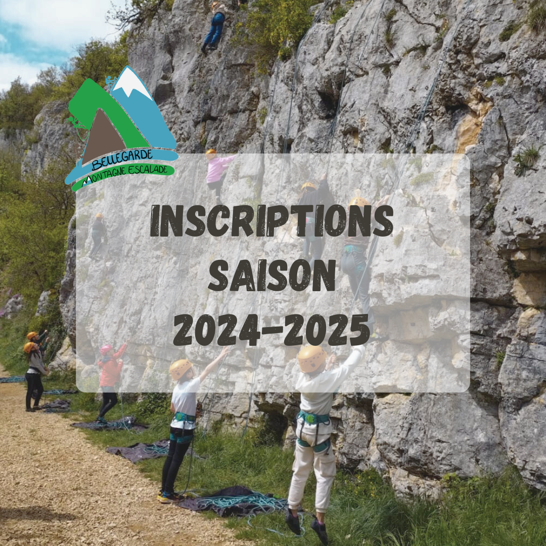 Inscriptions saison 2024-25